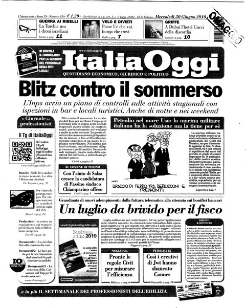 Italia oggi : quotidiano di economia finanza e politica